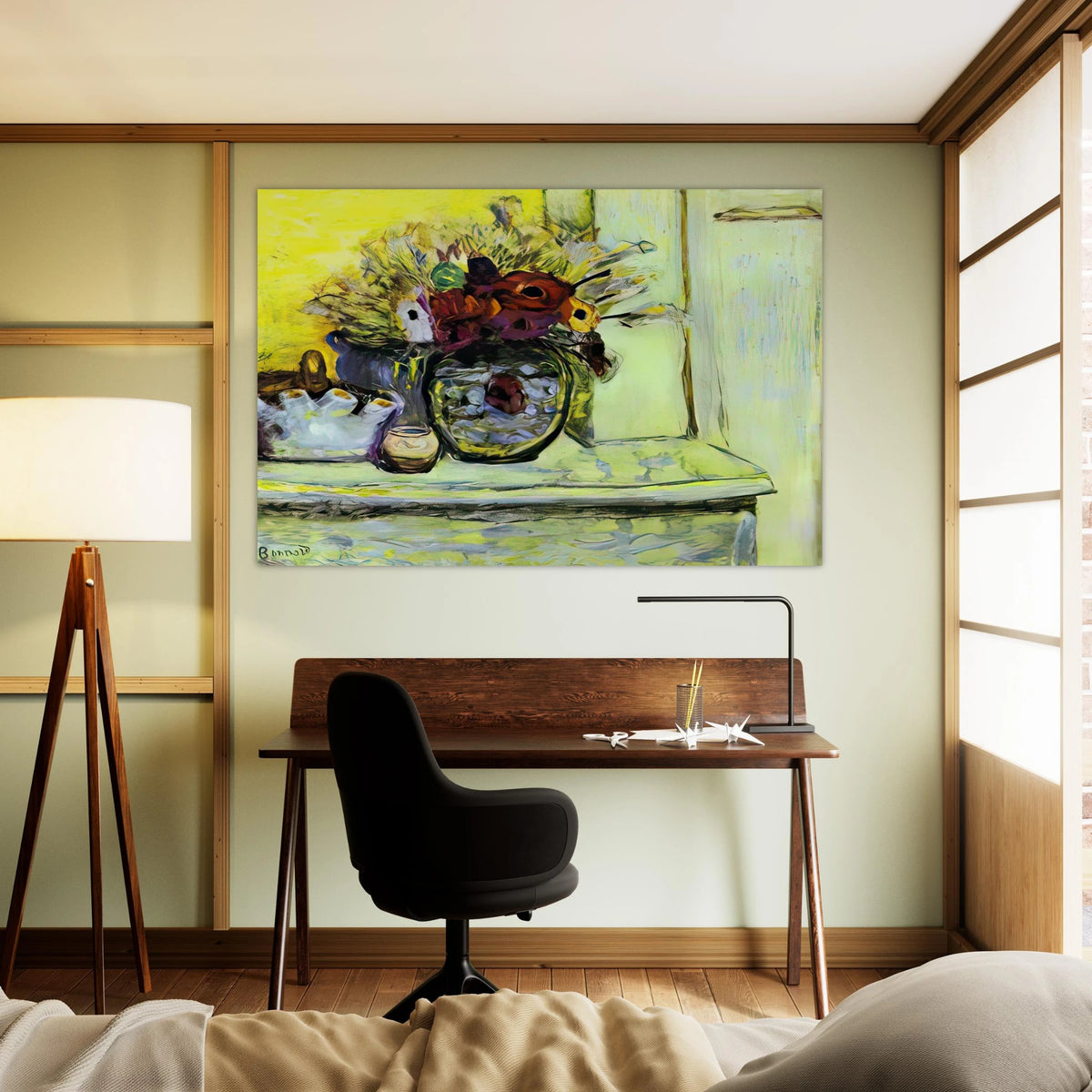 Vase with Anemonies and Empty Vase Poster | Pierre Bonnard Poster | Pierre Bonnard Shop