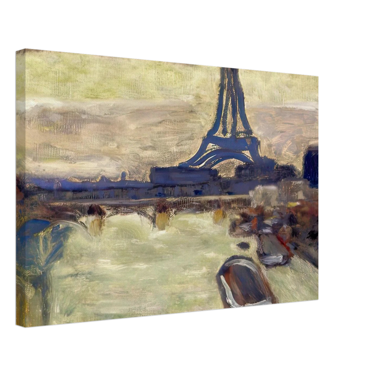 Eiffel Tower and The Seine Canvas | Pierre Bonnard Canvas | Pierre Bonnard Shop