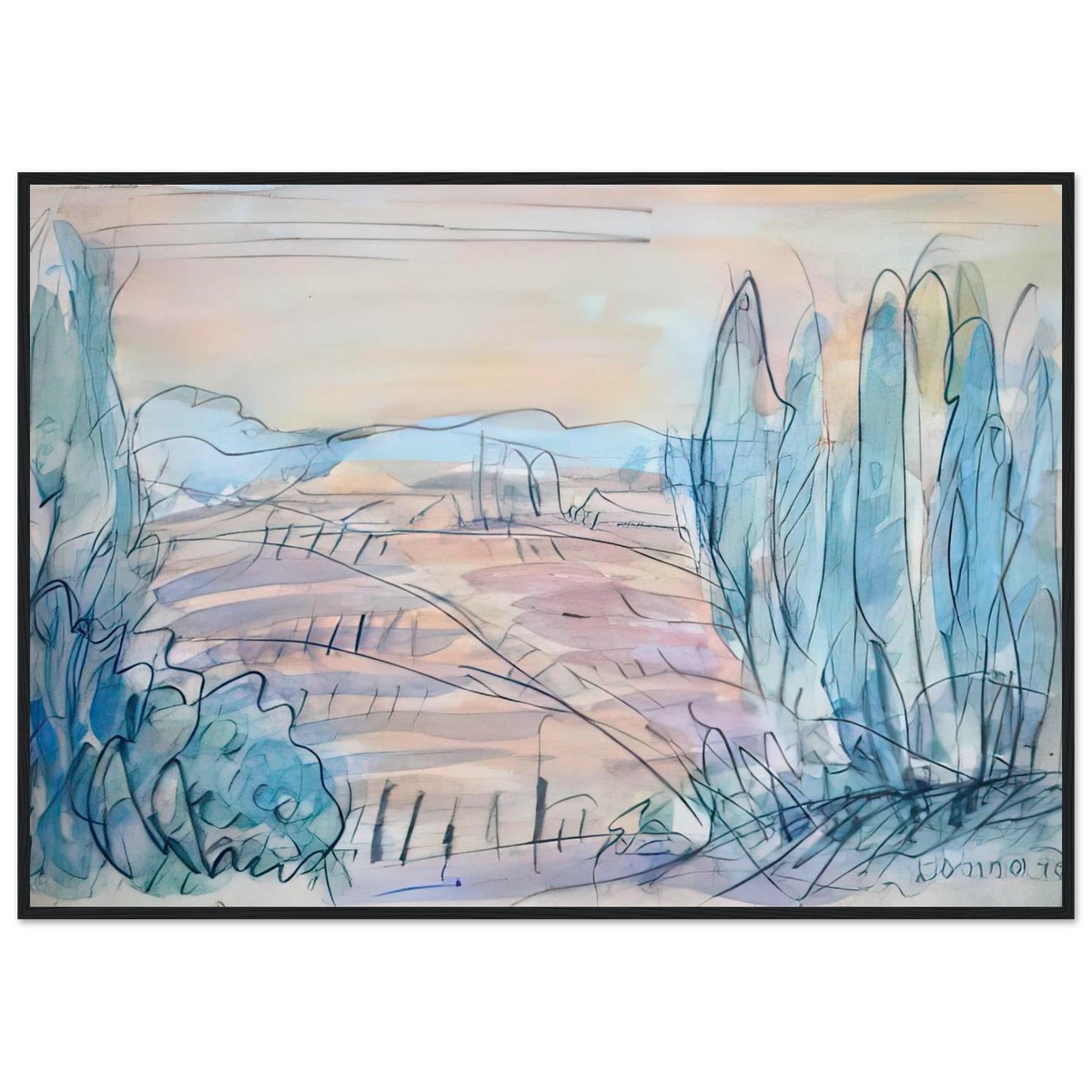 Côte d'Azur Framed Poster | Pierre Bonnard Framed Prints Wall Art | Pierre Bonnard Shop