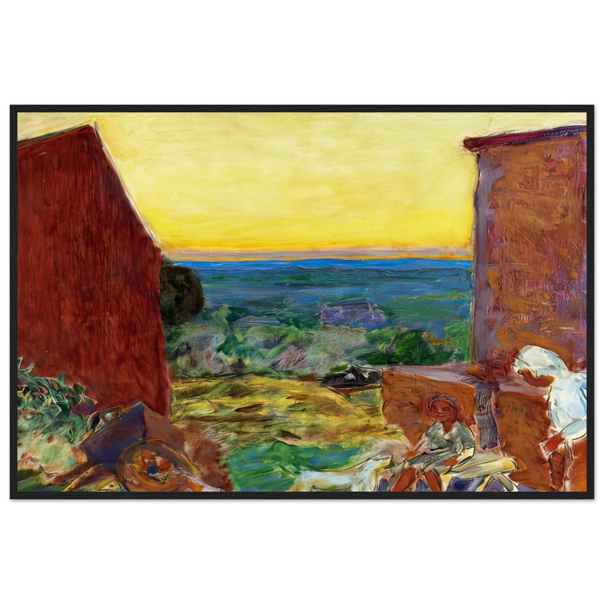 Landscape, Sunset Framed Poster | Pierre Bonnard Framed Prints Wall Art | Pierre Bonnard Shop