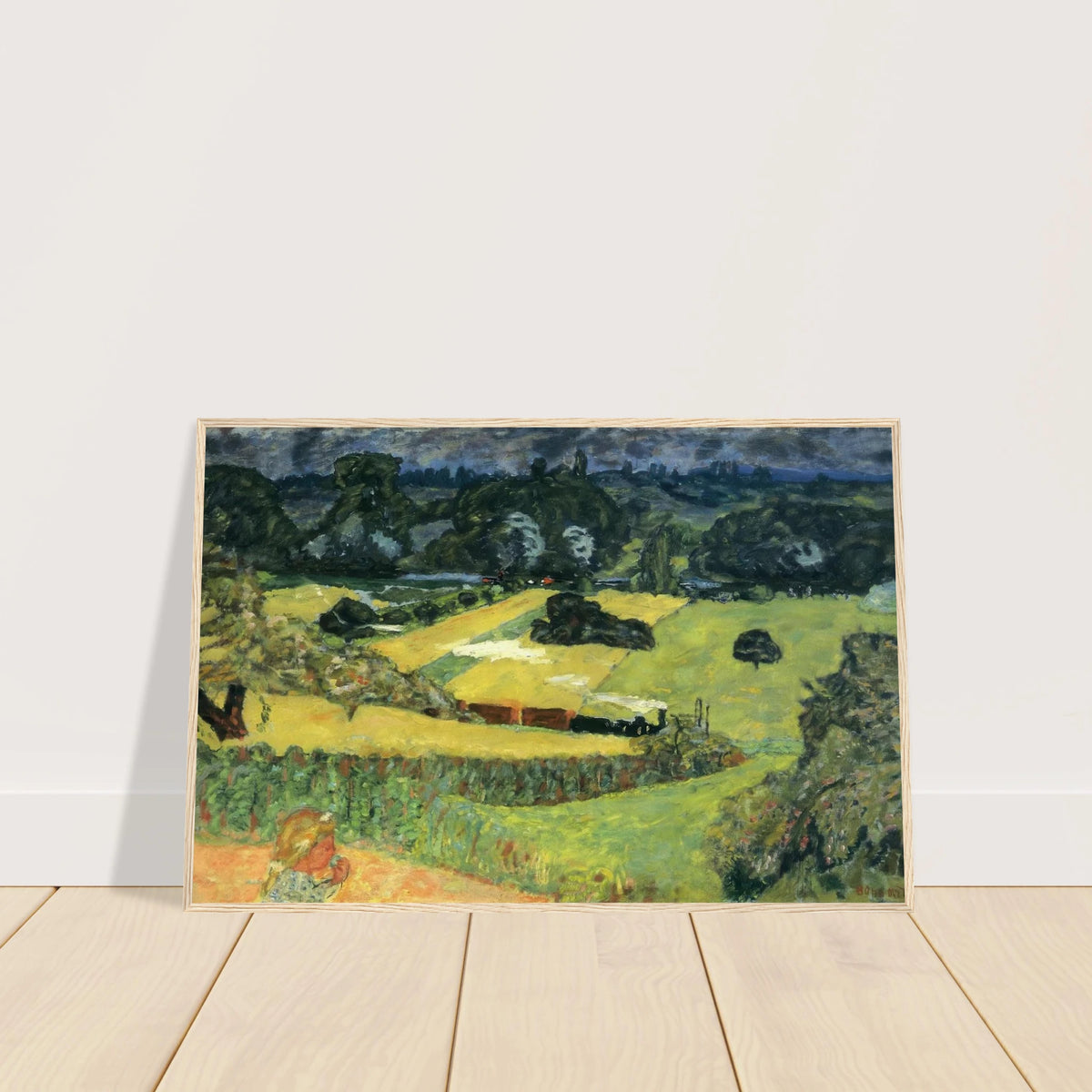 Landscape with freight train Framed Poster | Pierre Bonnard Framed Prints Wall Art | Pierre Bonnard Shop