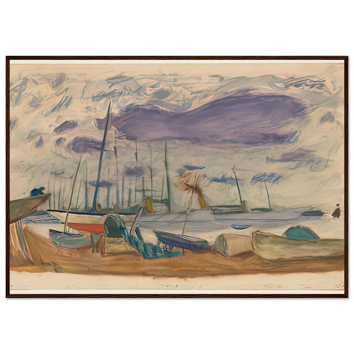 Le Port de Cannes Framed Poster | Pierre Bonnard Framed Prints Wall Art | Pierre Bonnard Shop