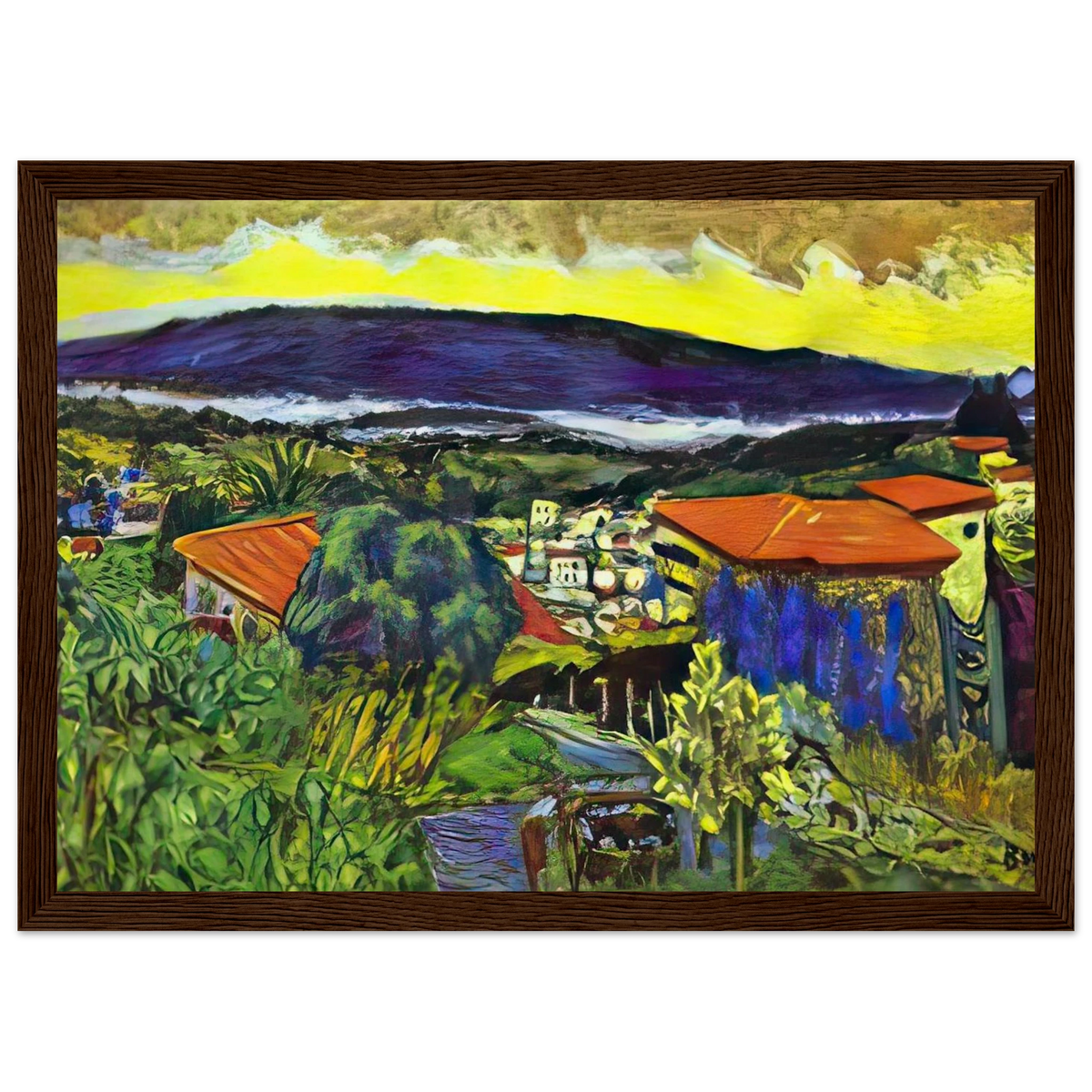 Red Roofs in Cannet Framed Poster | Pierre Bonnard Framed Prints Wall Art | Pierre Bonnard Shop