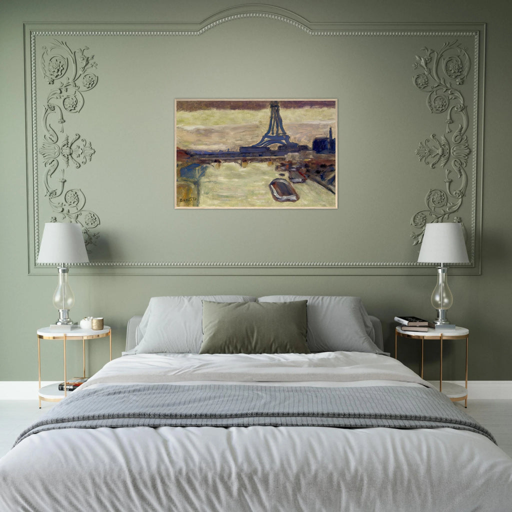 Eiffel Tower and The Seine Framed Poster | Pierre Bonnard Framed Prints Wall Art | Pierre Bonnard Shop