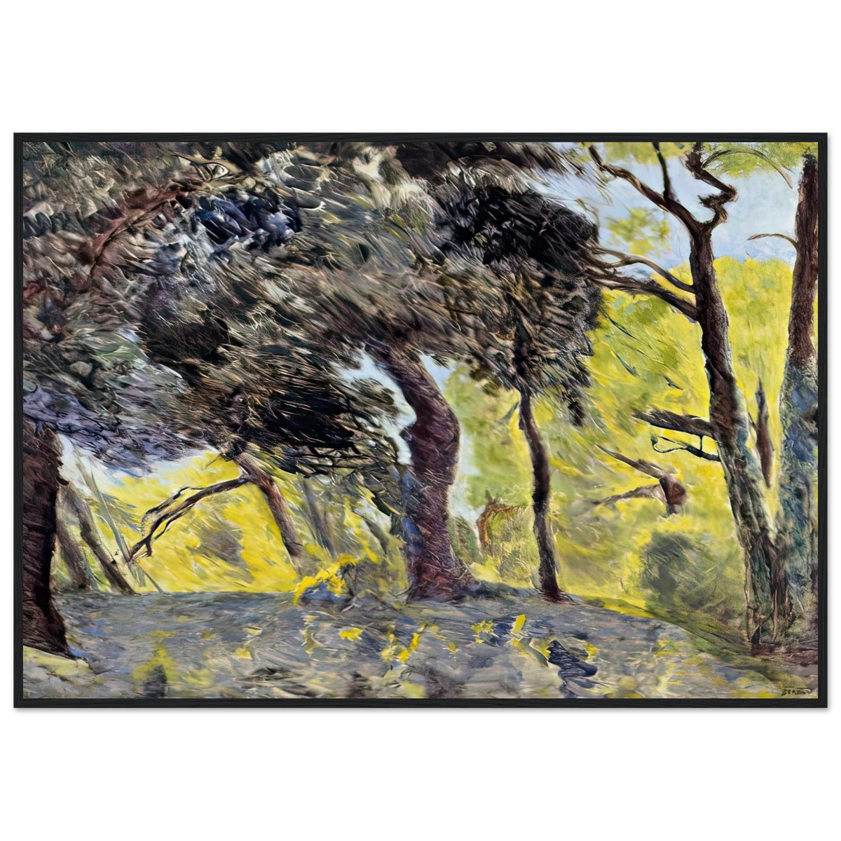 In the Woods (study) Framed Poster | Pierre Bonnard Framed Prints Wall Art | Pierre Bonnard Shop