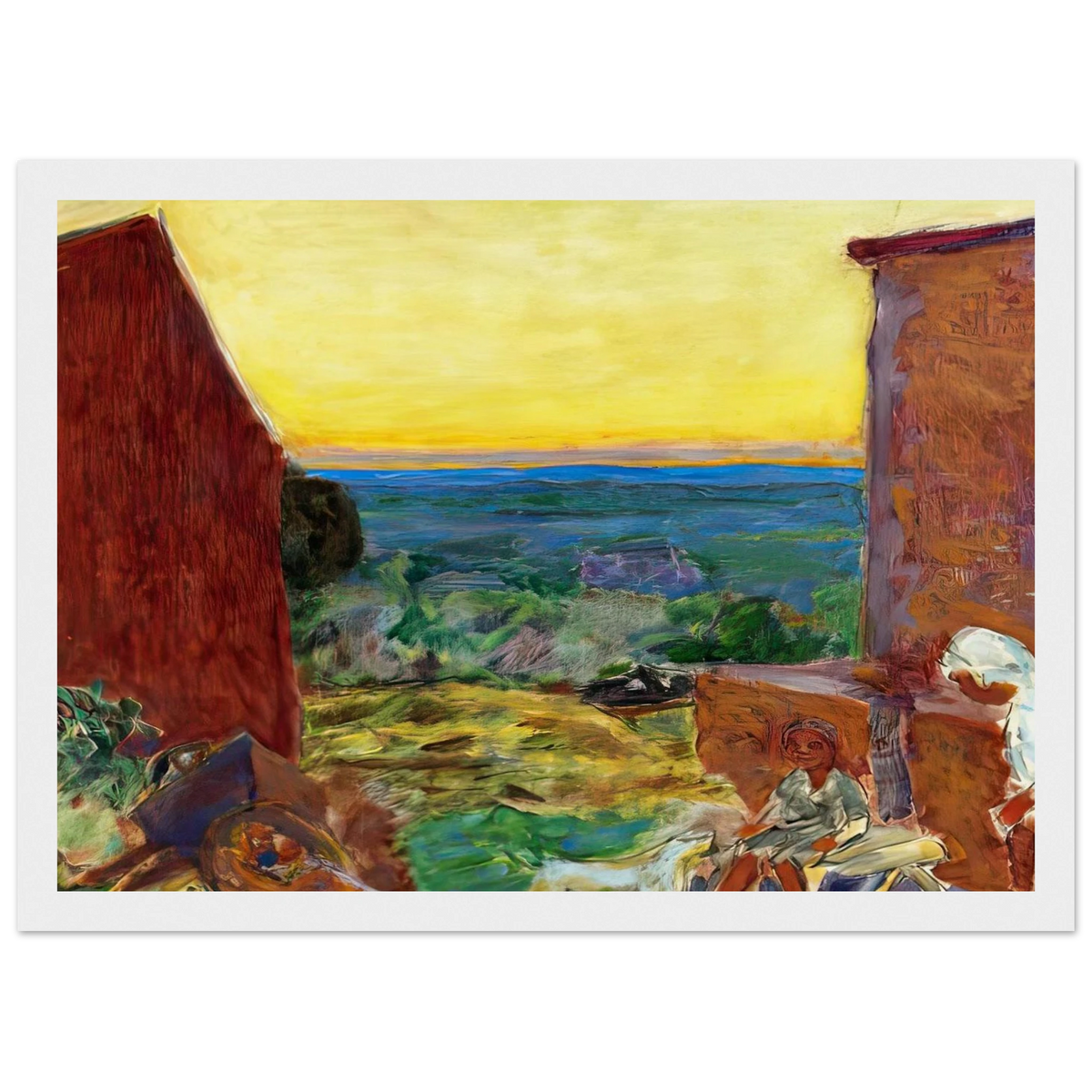 Landscape, Sunset Framed Poster | Pierre Bonnard Framed Prints Wall Art | Pierre Bonnard Shop