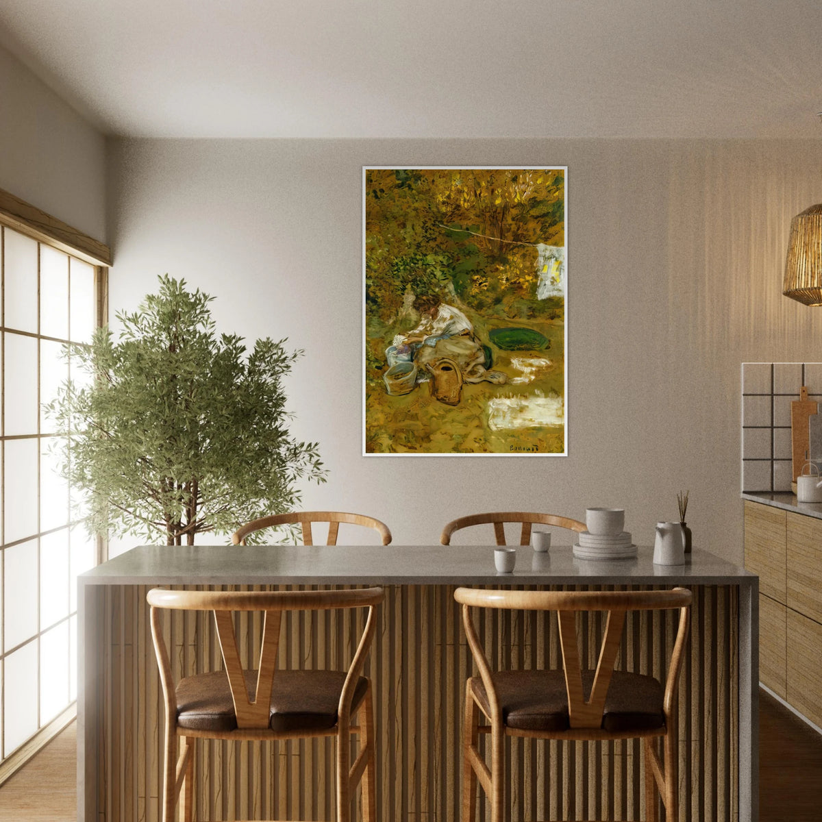 The Washing Framed Poster | Pierre Bonnard Framed Prints Wall Art | Pierre Bonnard Shop