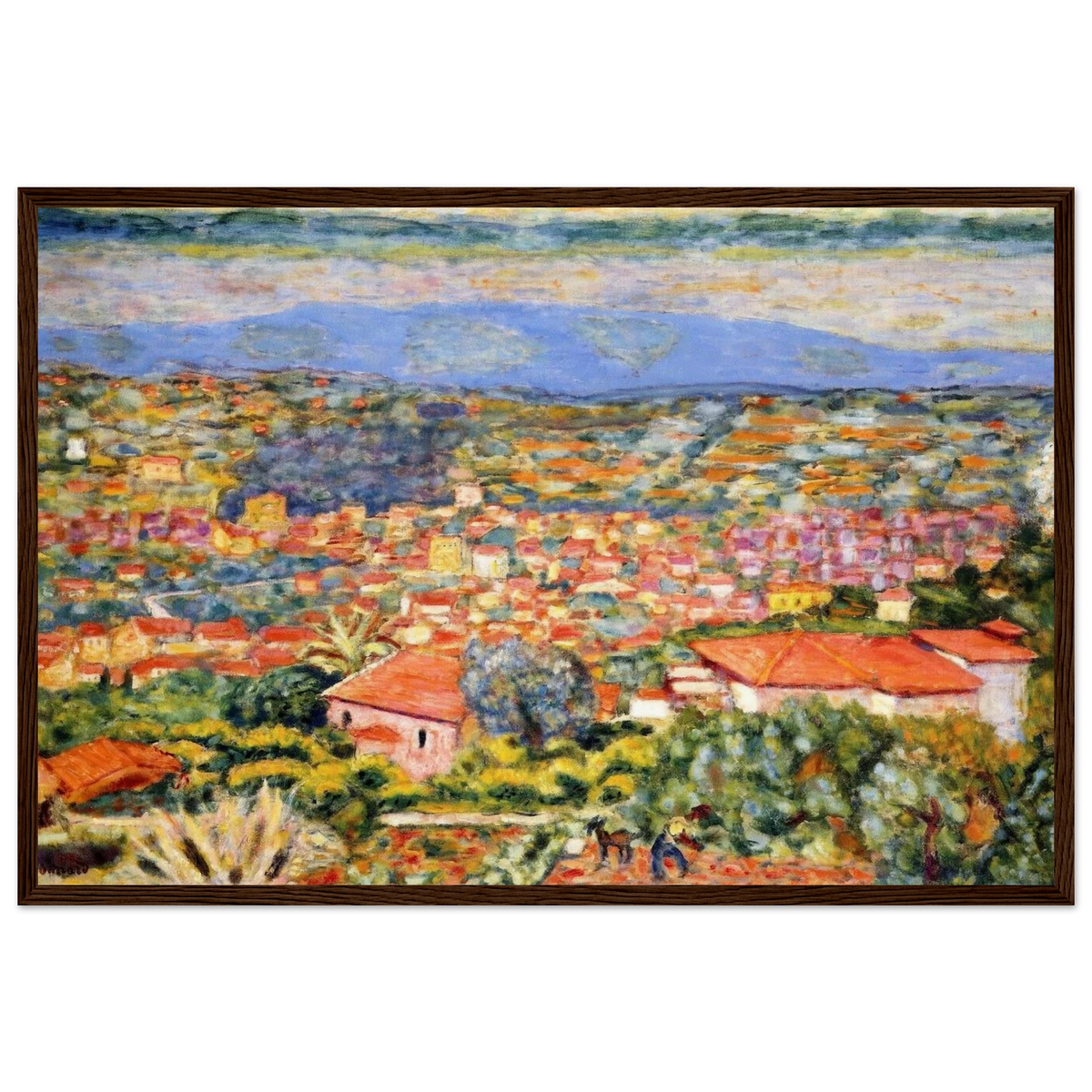 View of Le Cannet, Roofs Framed Poster | Pierre Bonnard Framed Prints Wall Art | Pierre Bonnard Shop