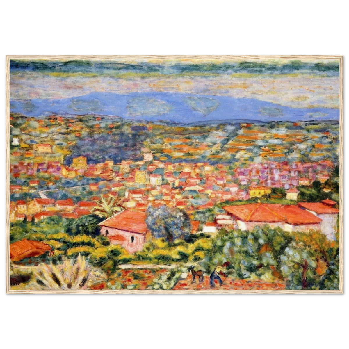 View of Le Cannet, Roofs Framed Poster | Pierre Bonnard Framed Prints Wall Art | Pierre Bonnard Shop