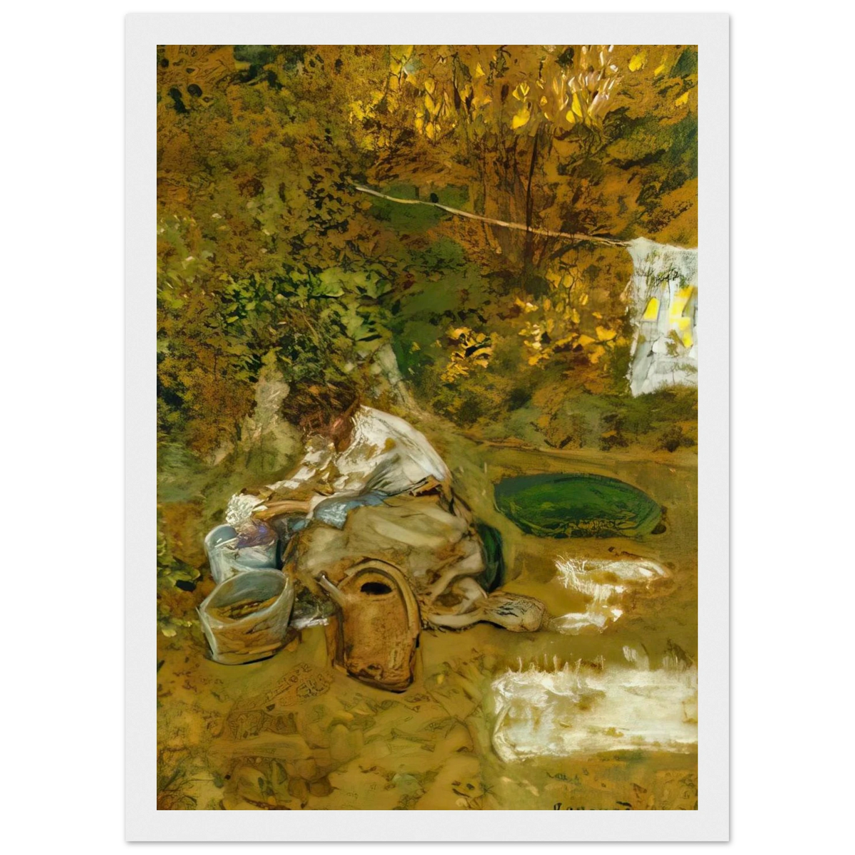 The Washing Framed Poster | Pierre Bonnard Framed Prints Wall Art | Pierre Bonnard Shop