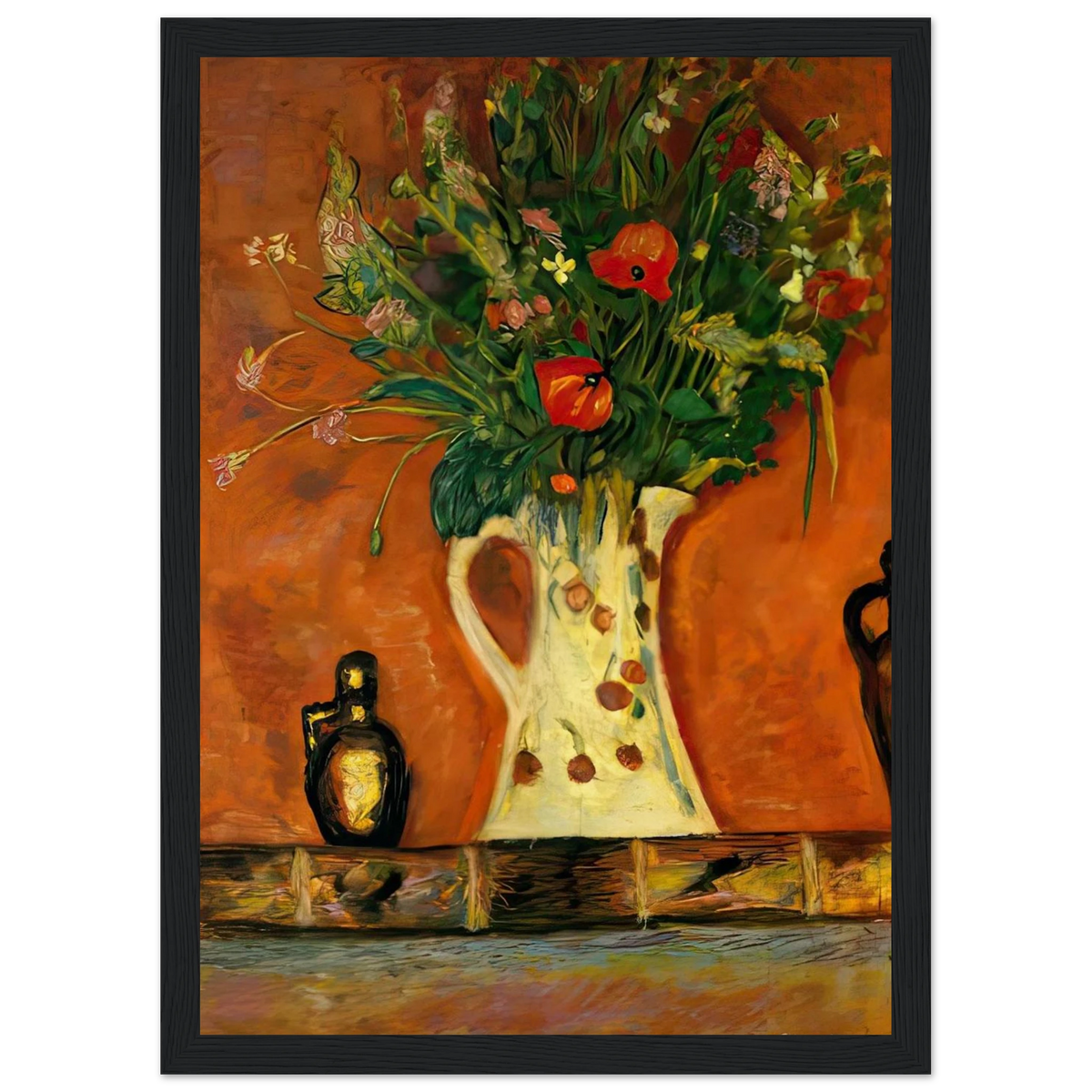 Flowers on a Mantlepiece Framed Poster | Pierre Bonnard Framed Prints Wall Art | Pierre Bonnard Shop