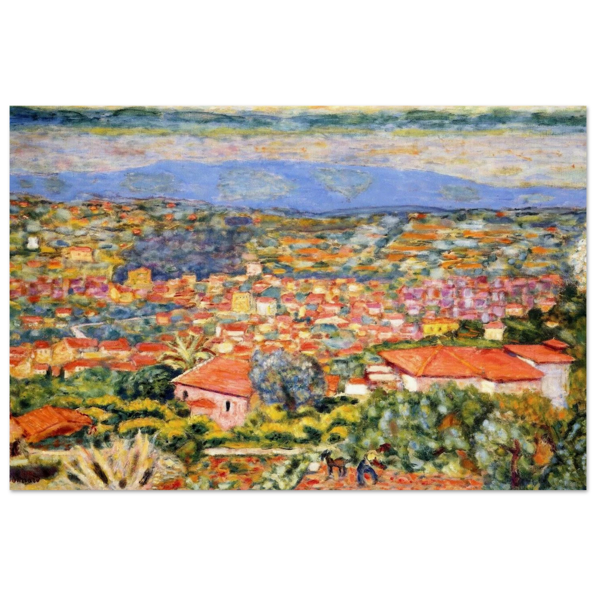 View of Le Cannet, Roofs Poster | Pierre Bonnard Poster | Pierre Bonnard Shop