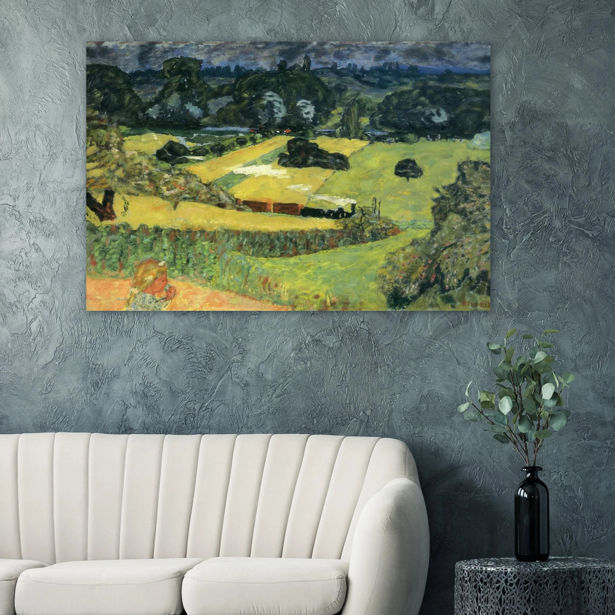 Landscape with freight train Poster | Pierre Bonnard Poster | Pierre Bonnard Shop