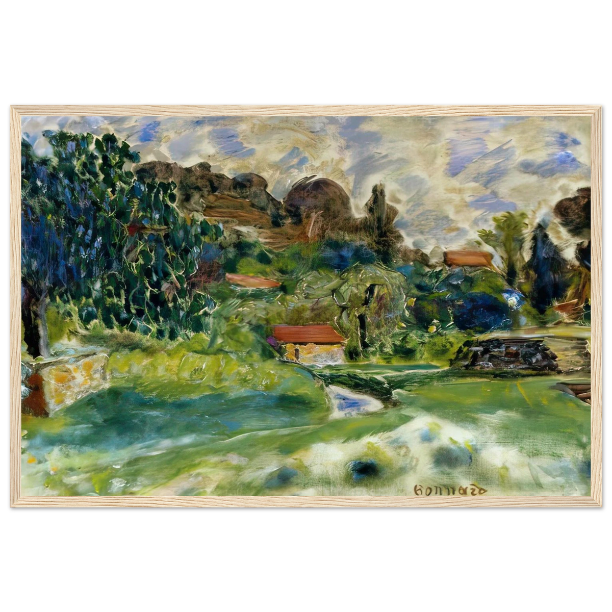 Cagnes Landscape Framed Poster | Pierre Bonnard Framed Prints Wall Art | Pierre Bonnard Shop