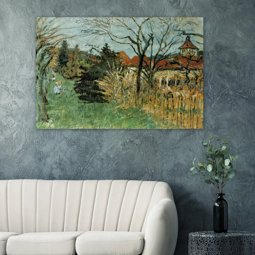 Girl with a Dog in the Park at Grand Lemps (also known as Dauphine) Poster | Pierre Bonnard Poster | Pierre Bonnard Shop
