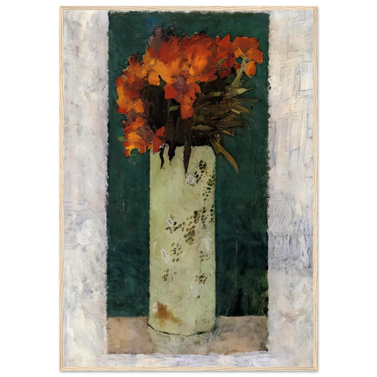 Pot of Flowers Framed Poster | Pierre Bonnard Framed Prints Wall Art | Pierre Bonnard Shop