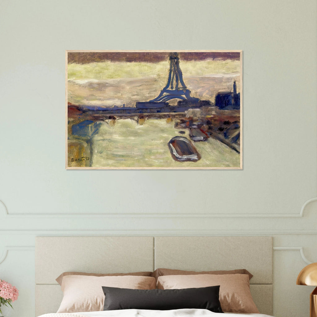 Eiffel Tower and The Seine Framed Poster | Pierre Bonnard Framed Prints Wall Art | Pierre Bonnard Shop