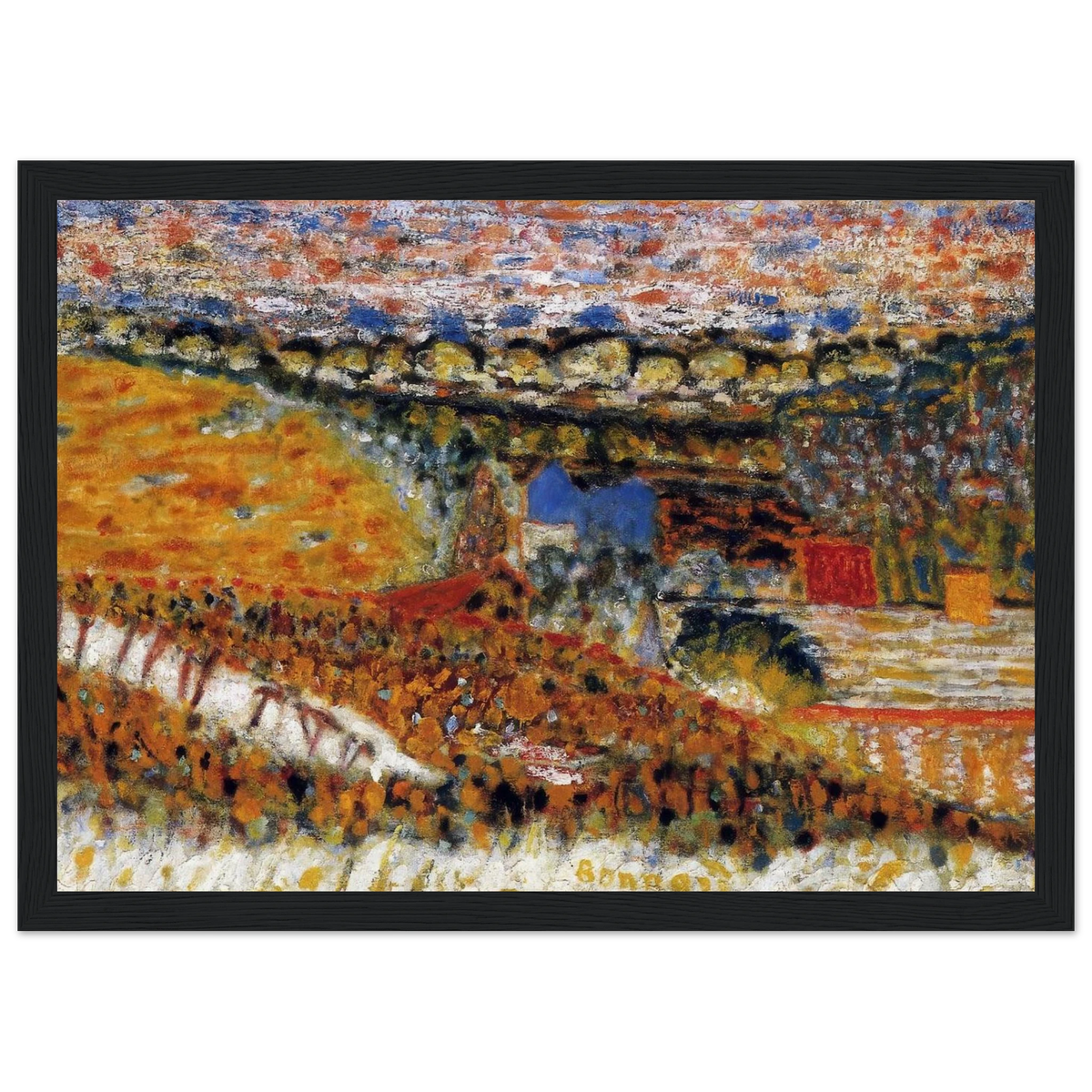 Autumn View Framed Poster | Pierre Bonnard Framed Prints Wall Art | Pierre Bonnard Shop