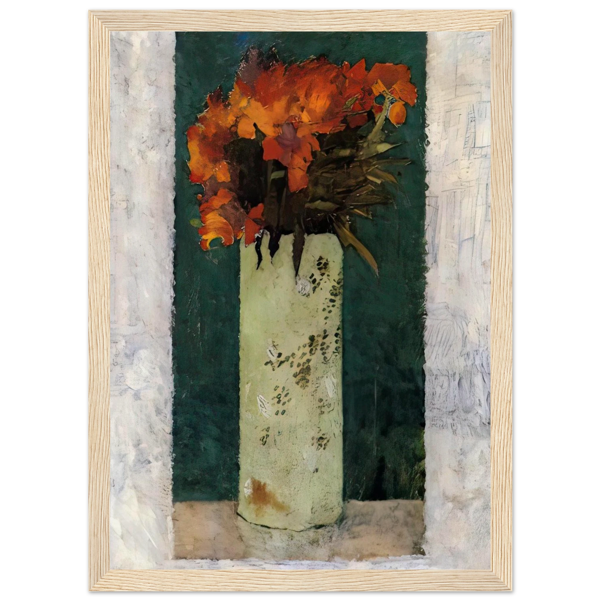 Pot of Flowers Framed Poster | Pierre Bonnard Framed Prints Wall Art | Pierre Bonnard Shop