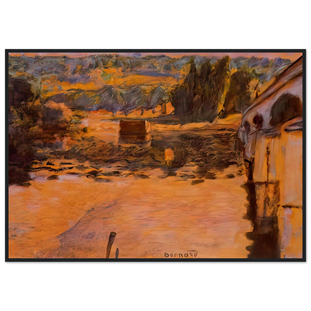 The Pont de Vernon Framed Poster | Pierre Bonnard Framed Prints Wall Art | Pierre Bonnard Shop