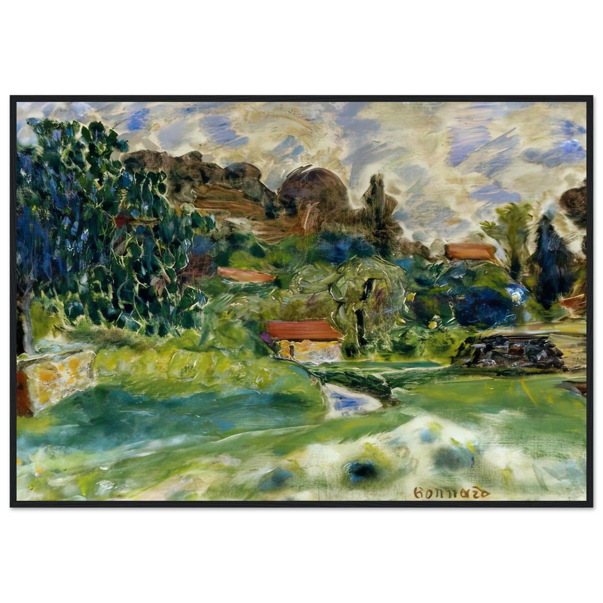 Cagnes Landscape Framed Poster | Pierre Bonnard Framed Prints Wall Art | Pierre Bonnard Shop
