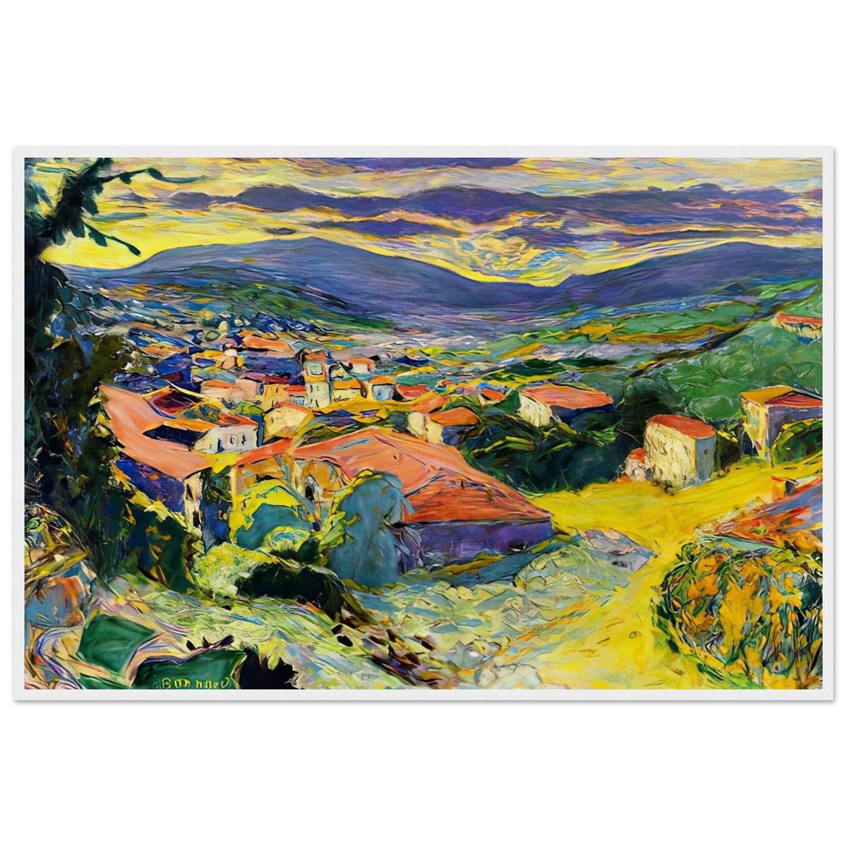 Landscape at Le Cannet Framed Poster | Pierre Bonnard Framed Prints Wall Art | Pierre Bonnard Shop