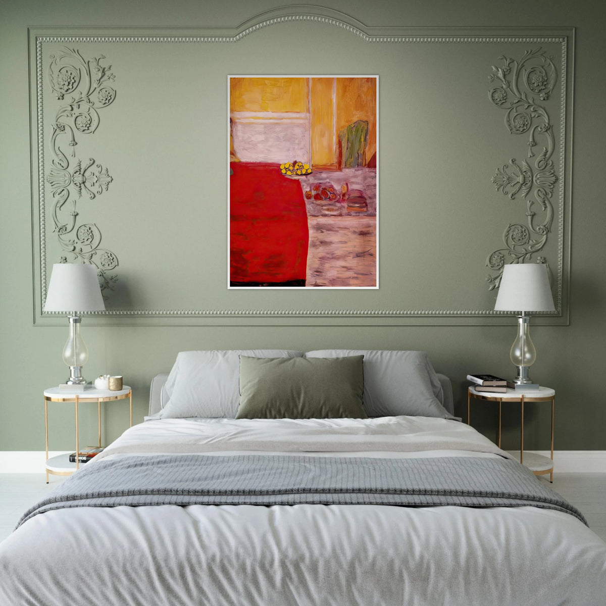 Fruit on the red carpet Framed Poster | Pierre Bonnard Framed Prints Wall Art | Pierre Bonnard Shop