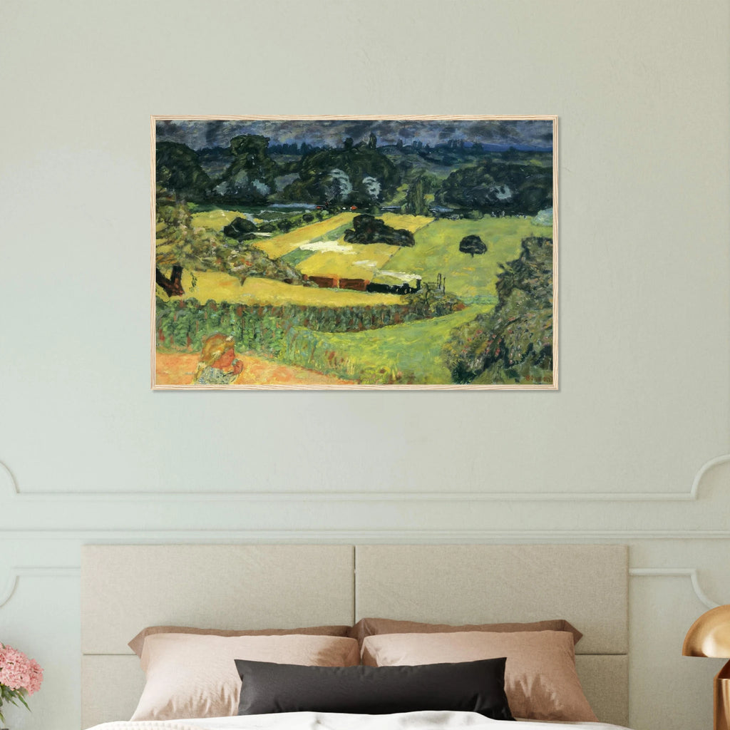 Landscape with freight train Framed Poster | Pierre Bonnard Framed Prints Wall Art | Pierre Bonnard Shop