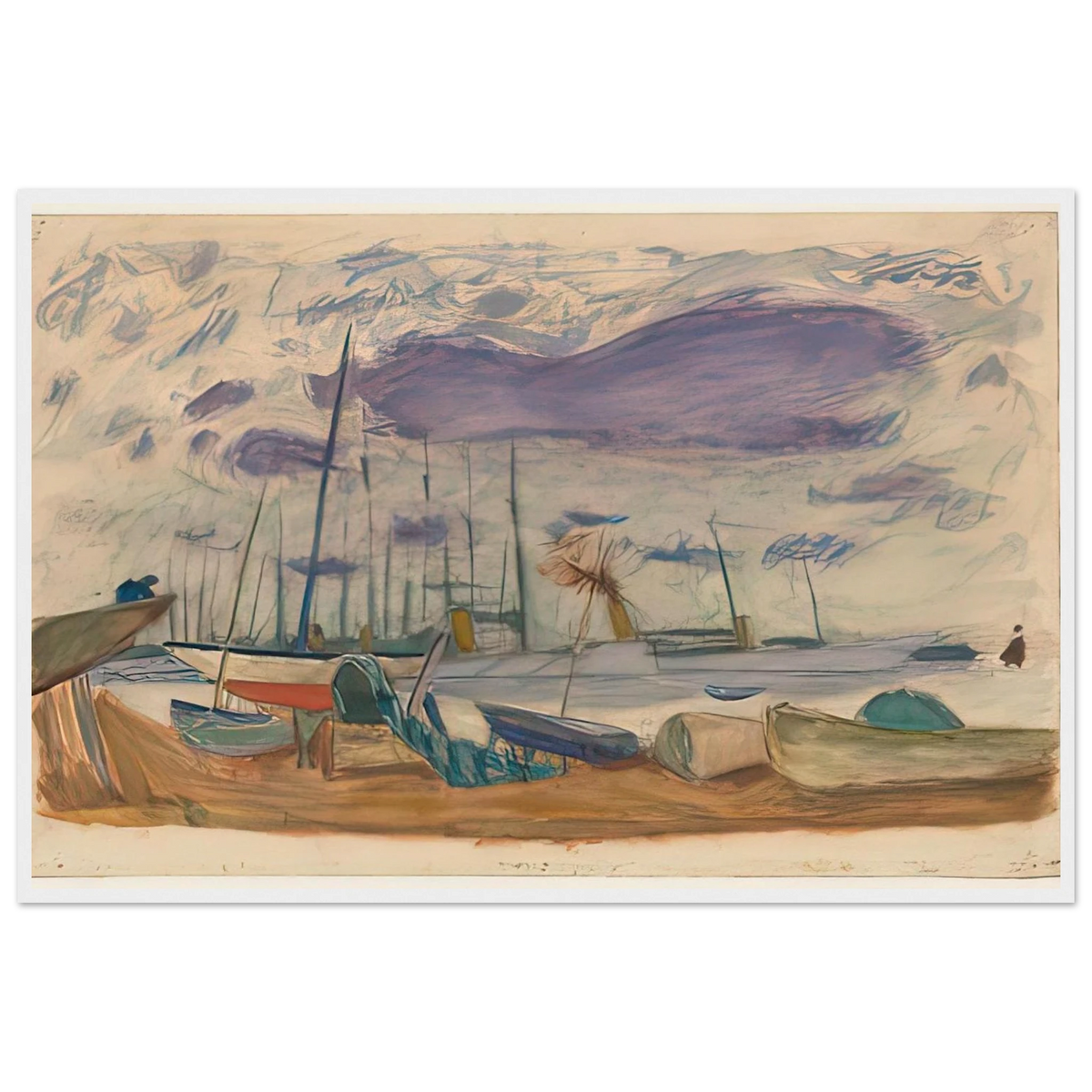 Le Port de Cannes Framed Poster | Pierre Bonnard Framed Prints Wall Art | Pierre Bonnard Shop