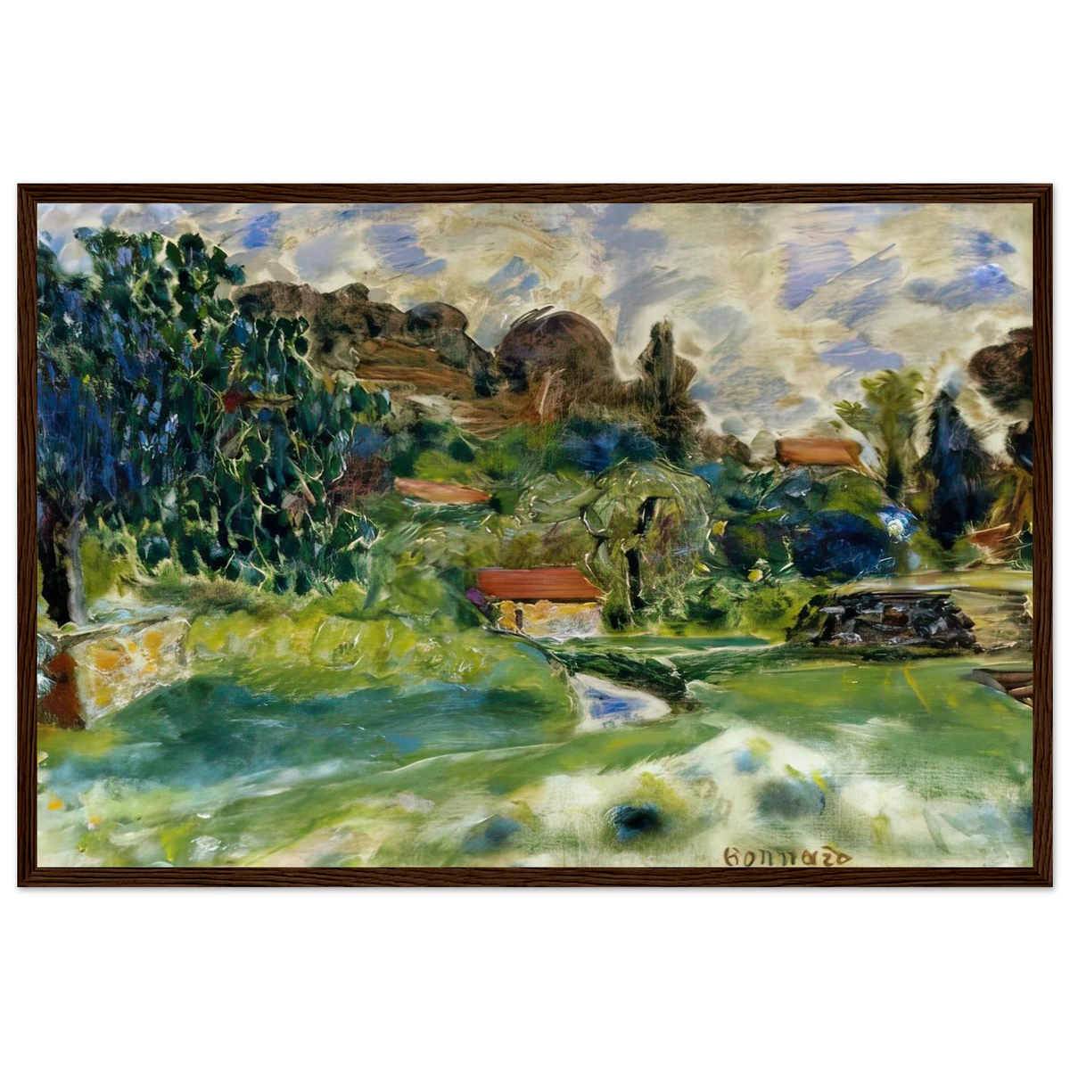 Cagnes Landscape Framed Poster | Pierre Bonnard Framed Prints Wall Art | Pierre Bonnard Shop