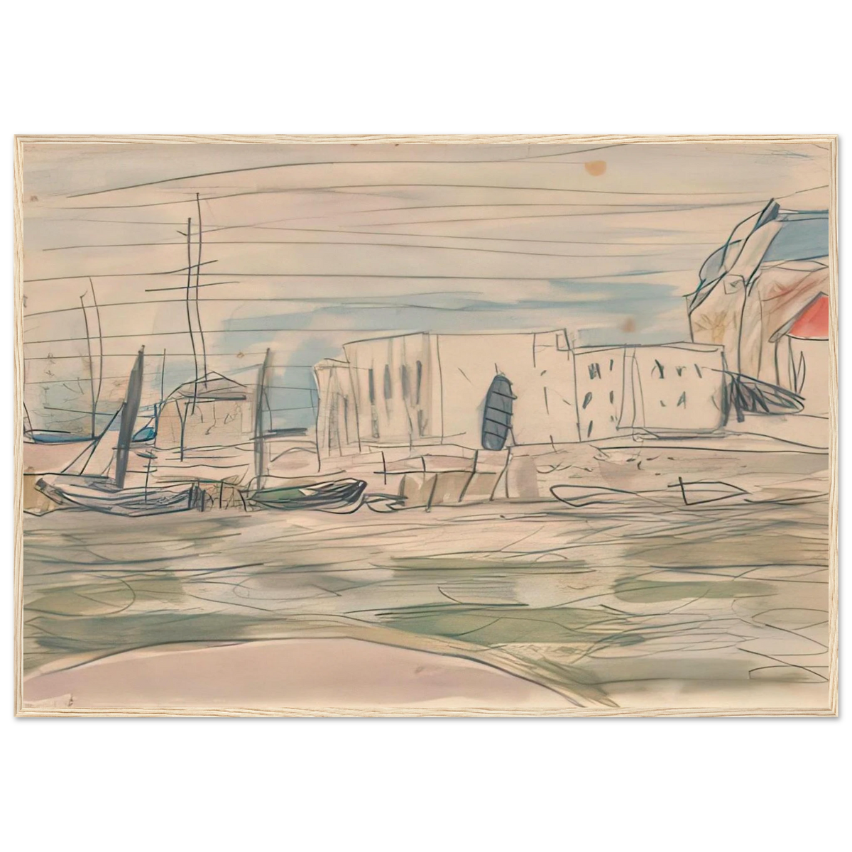 The Docks at Deauville Framed Poster | Pierre Bonnard Framed Prints Wall Art | Pierre Bonnard Shop
