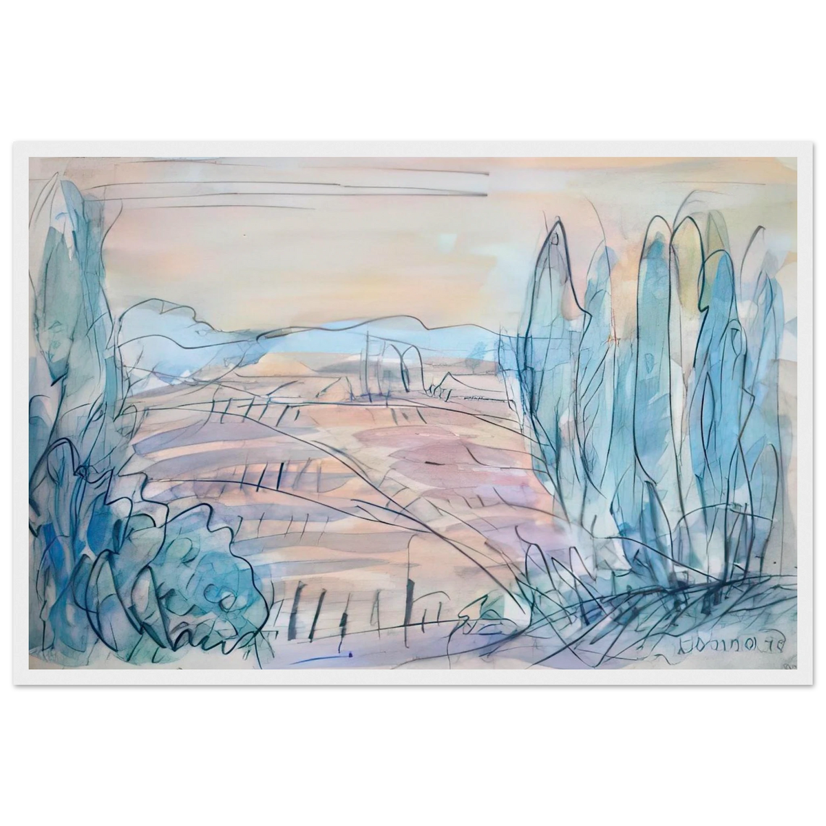 Côte d'Azur Framed Poster | Pierre Bonnard Framed Prints Wall Art | Pierre Bonnard Shop