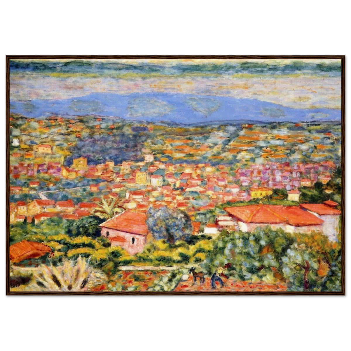 View of Le Cannet, Roofs Framed Poster | Pierre Bonnard Framed Prints Wall Art | Pierre Bonnard Shop