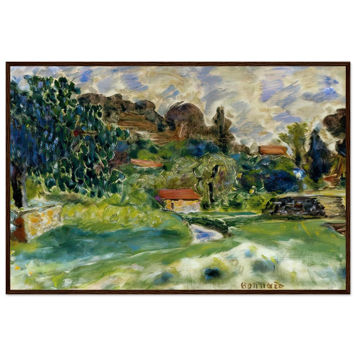 Cagnes Landscape Framed Poster | Pierre Bonnard Framed Prints Wall Art | Pierre Bonnard Shop
