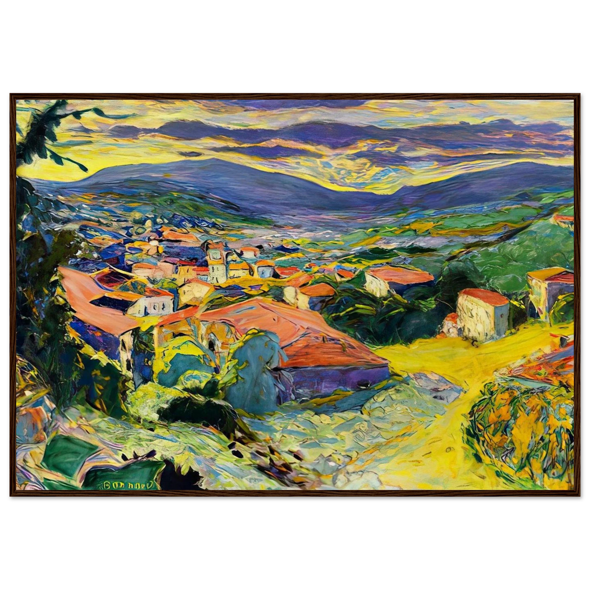 Landscape at Le Cannet Framed Poster | Pierre Bonnard Framed Prints Wall Art | Pierre Bonnard Shop