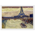 Eiffel Tower and The Seine Framed Poster | Pierre Bonnard Framed Prints Wall Art | Pierre Bonnard Shop
