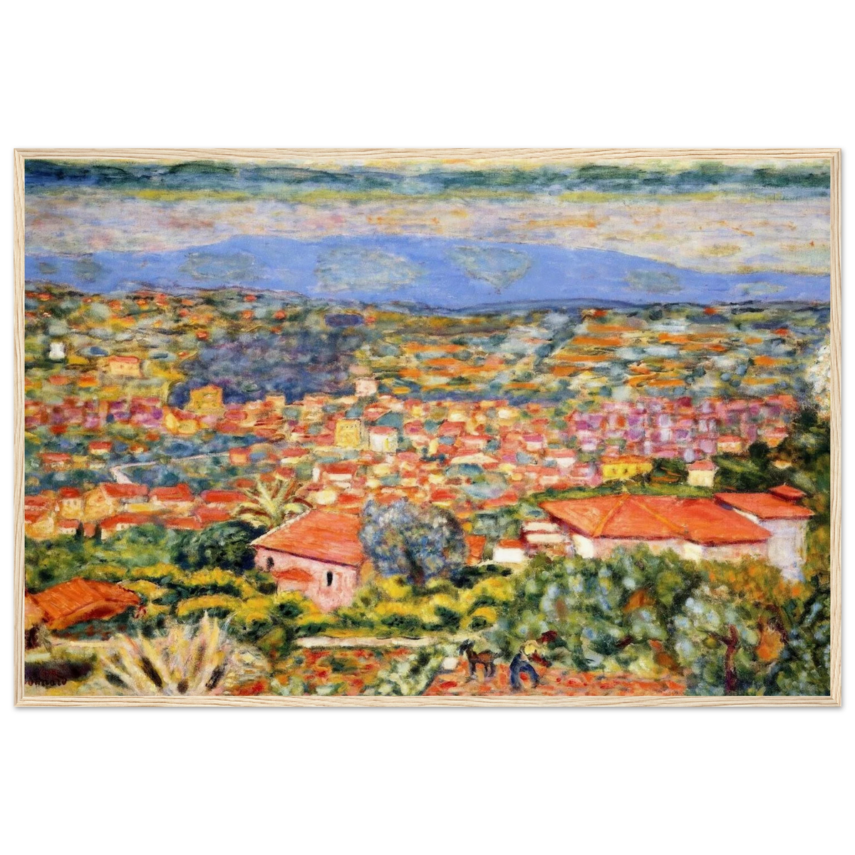 View of Le Cannet, Roofs Framed Poster | Pierre Bonnard Framed Prints Wall Art | Pierre Bonnard Shop