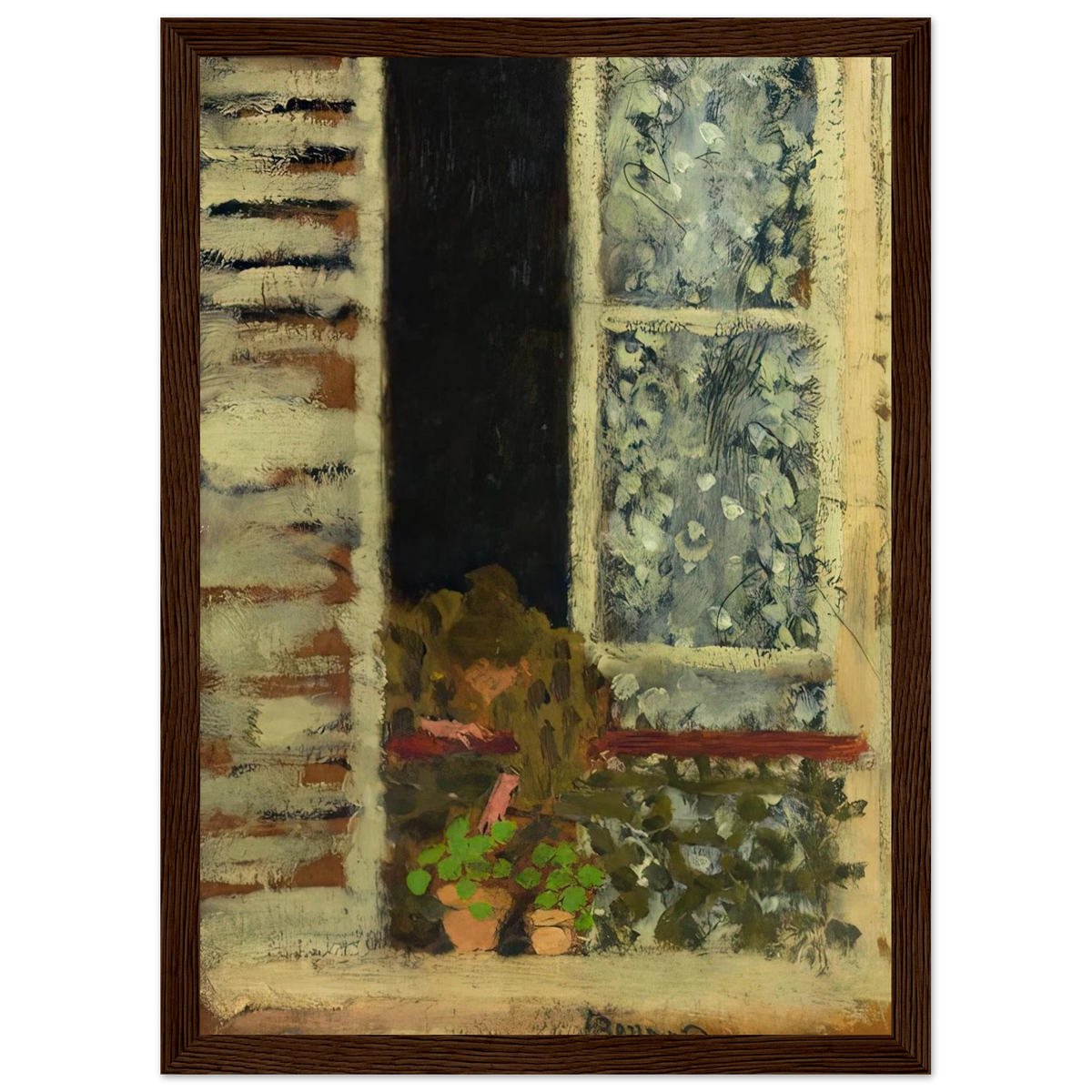 Woman at Her Window Framed Poster | Pierre Bonnard Framed Prints Wall Art | Pierre Bonnard Shop