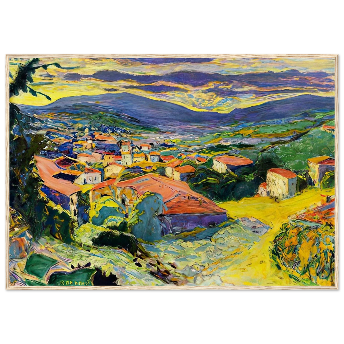 Landscape at Le Cannet Framed Poster | Pierre Bonnard Framed Prints Wall Art | Pierre Bonnard Shop