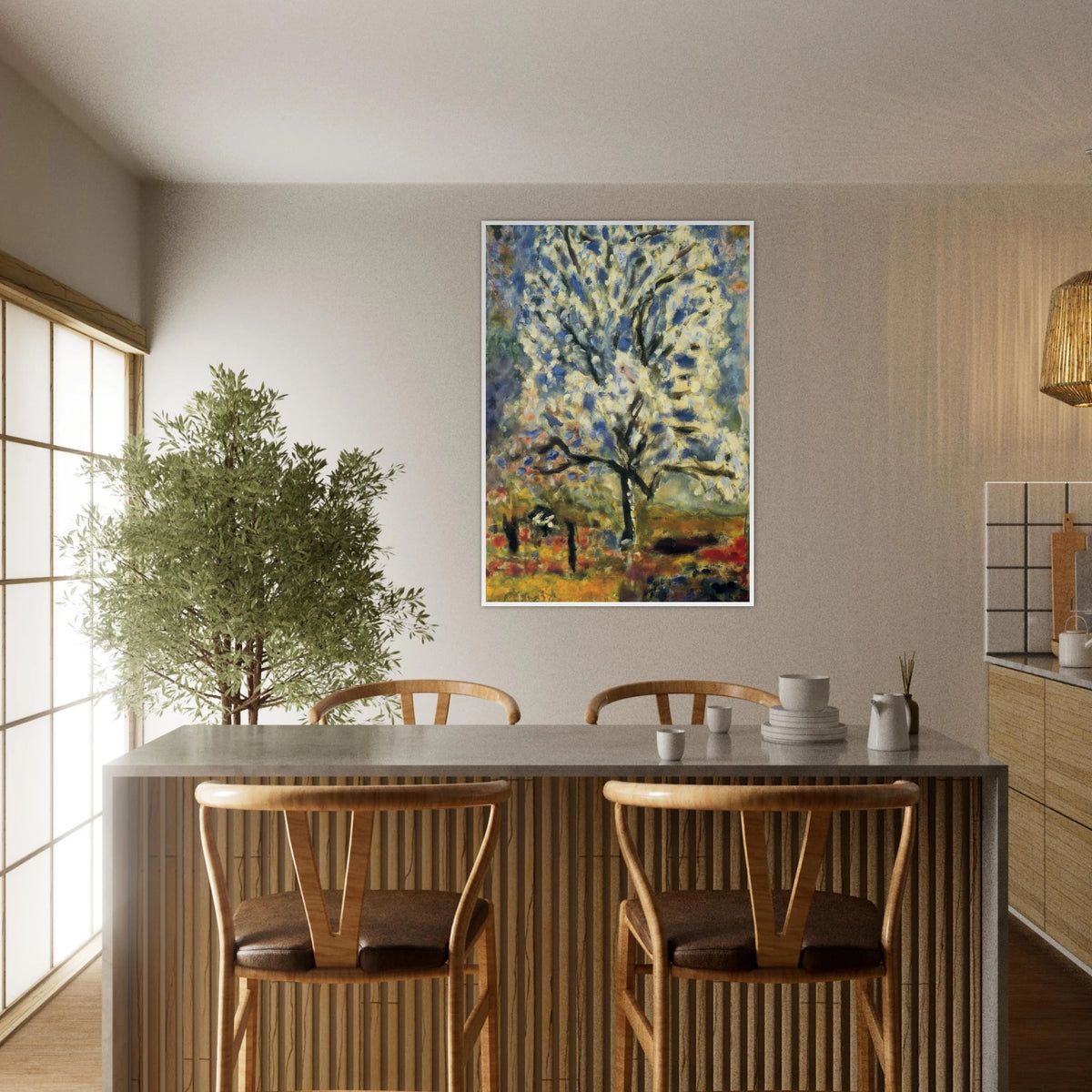 The almond tree in blossom Framed Poster | Pierre Bonnard Framed Prints Wall Art | Pierre Bonnard Shop