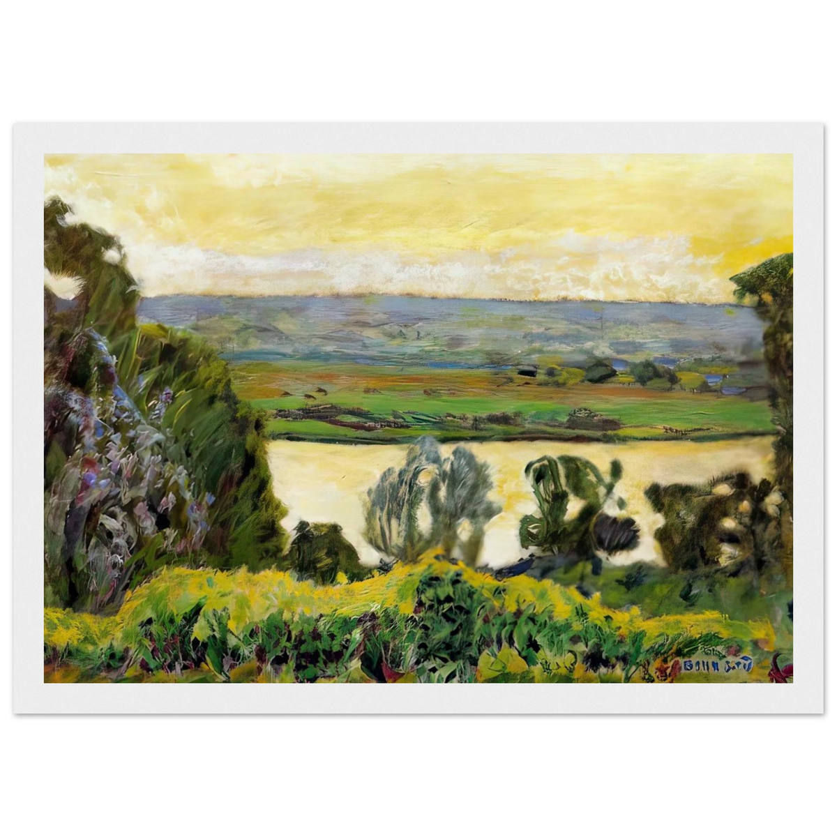 Landscape at Vernon Framed Poster | Pierre Bonnard Framed Prints Wall Art | Pierre Bonnard Shop
