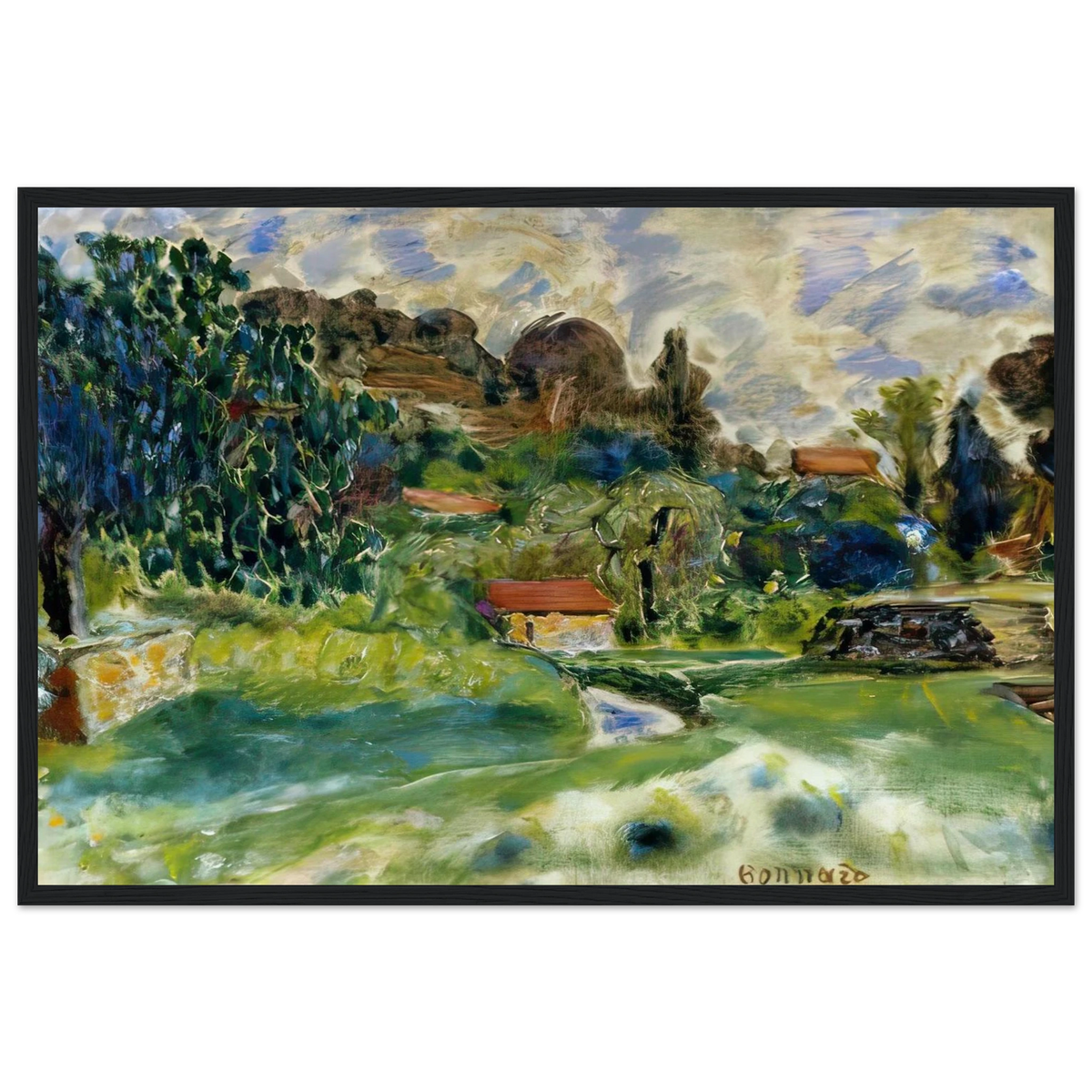 Cagnes Landscape Framed Poster | Pierre Bonnard Framed Prints Wall Art | Pierre Bonnard Shop