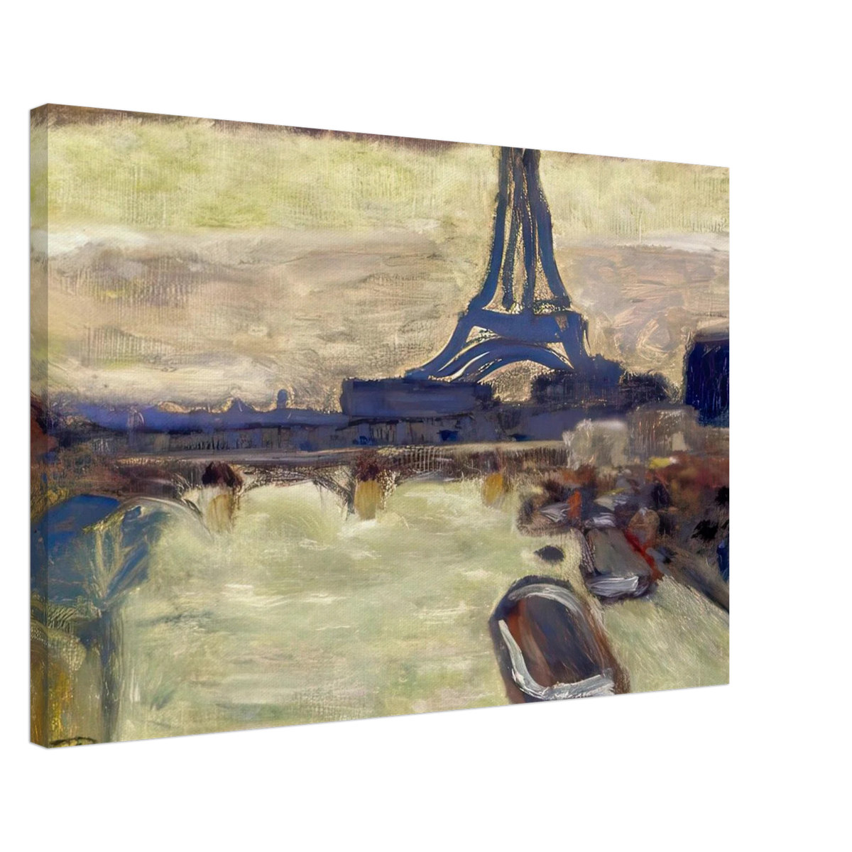 Eiffel Tower and The Seine Canvas | Pierre Bonnard Canvas | Pierre Bonnard Shop