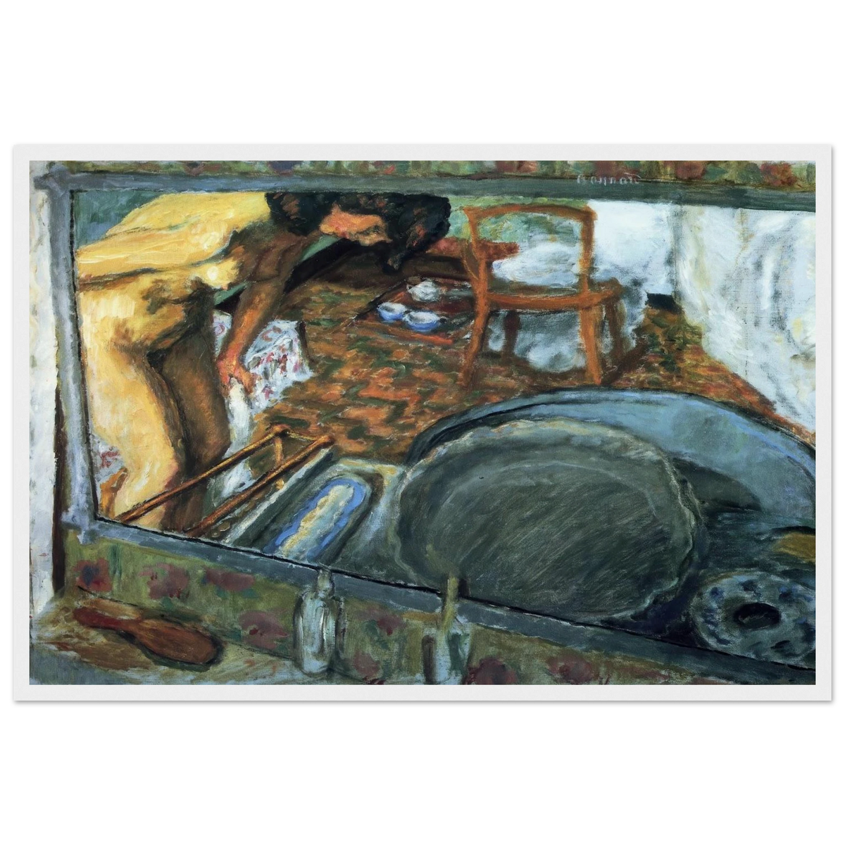 Tub in a Mirror Framed Poster | Pierre Bonnard Framed Prints Wall Art | Pierre Bonnard Shop