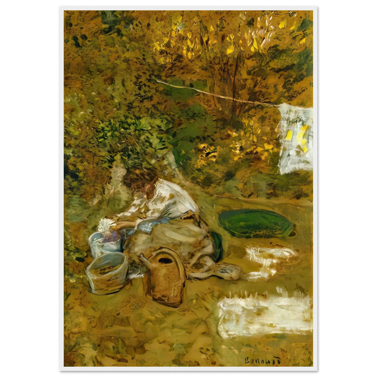 The Washing Framed Poster | Pierre Bonnard Framed Prints Wall Art | Pierre Bonnard Shop