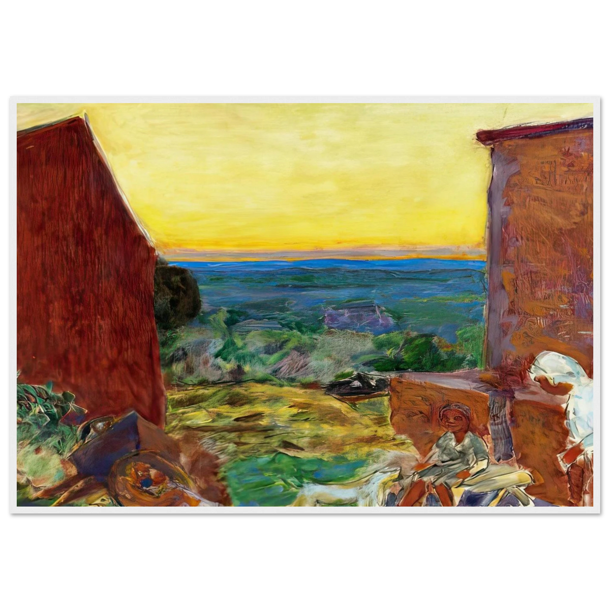 Landscape, Sunset Framed Poster | Pierre Bonnard Framed Prints Wall Art | Pierre Bonnard Shop