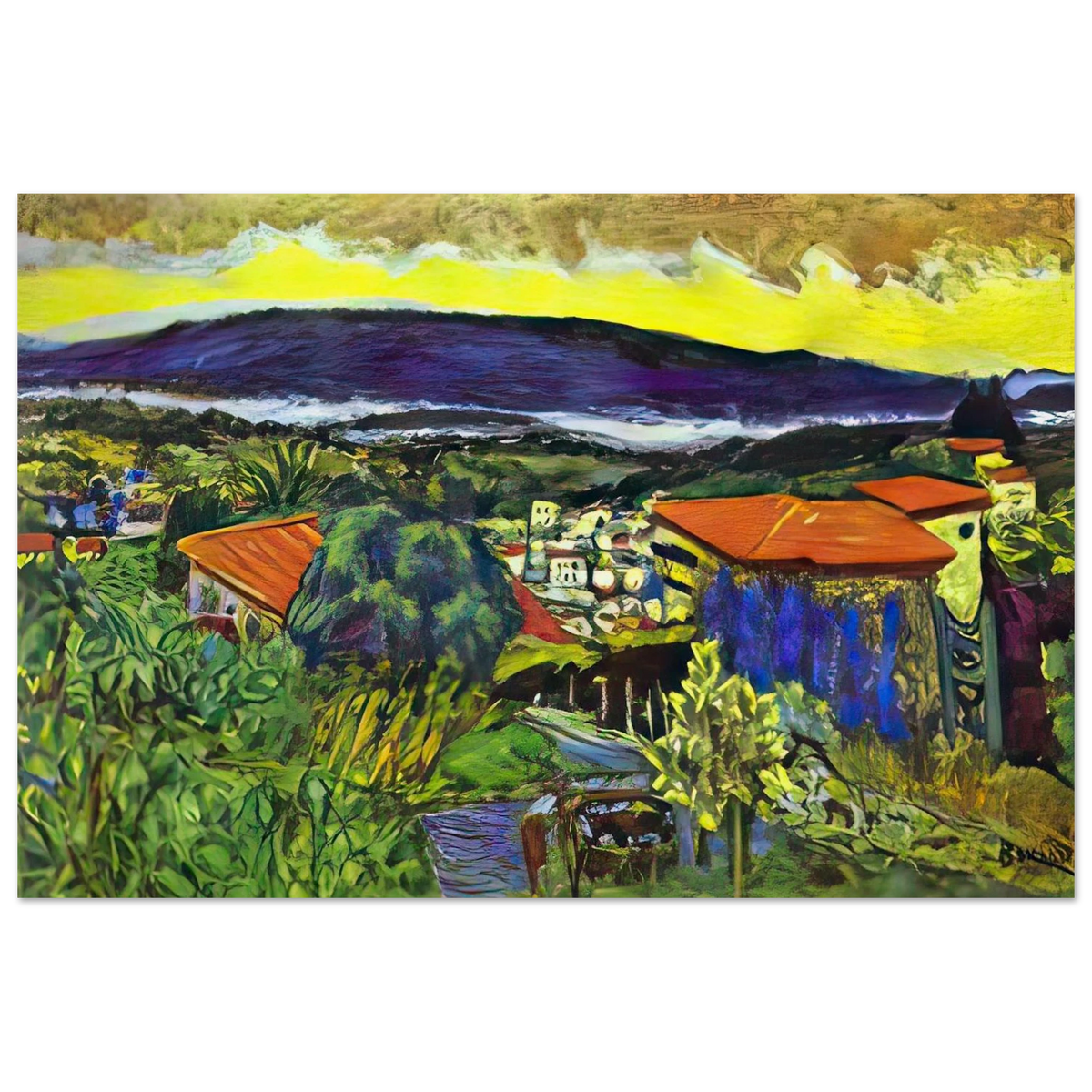 Red Roofs in Cannet Poster | Pierre Bonnard Poster | Pierre Bonnard Shop