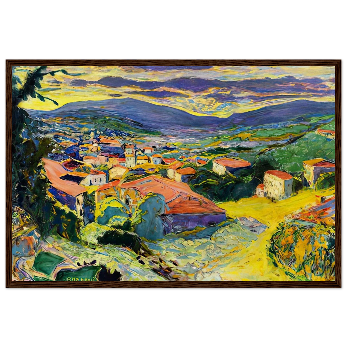 Landscape at Le Cannet Framed Poster | Pierre Bonnard Framed Prints Wall Art | Pierre Bonnard Shop