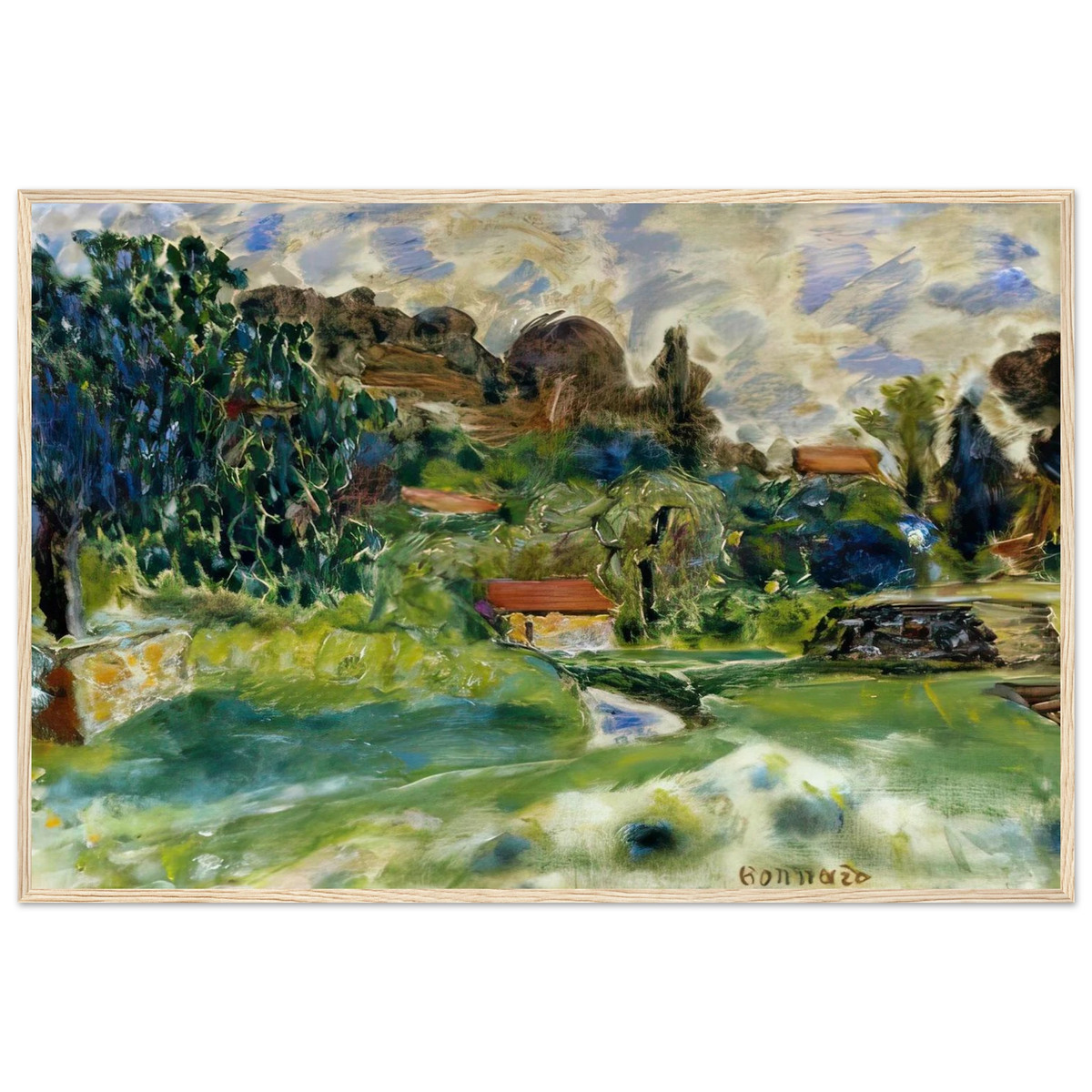 Cagnes Landscape Framed Poster | Pierre Bonnard Framed Prints Wall Art | Pierre Bonnard Shop