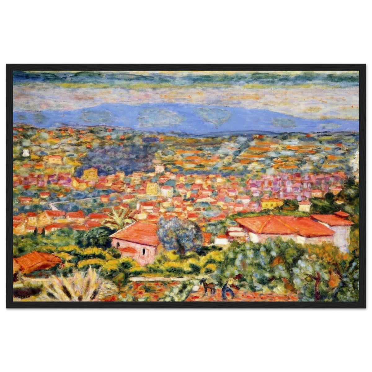 View of Le Cannet, Roofs Framed Poster | Pierre Bonnard Framed Prints Wall Art | Pierre Bonnard Shop